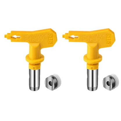 2 pcs(515 * 2) Reversible Airless Spray Tips Set for Airless Paint Sprayer,for Wall Fence Deck Cabinet and Guns House Painting - size: 515*2