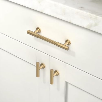 10 Pack Champagne Bronze Cabinet Pulls 3.75 Inch(96mm) Honey Bronze Kitchen Cabinet Handles Solid Heavy Duty Drawer Pulls - color: Champagne Bronze, size: 3.75" Hole Center