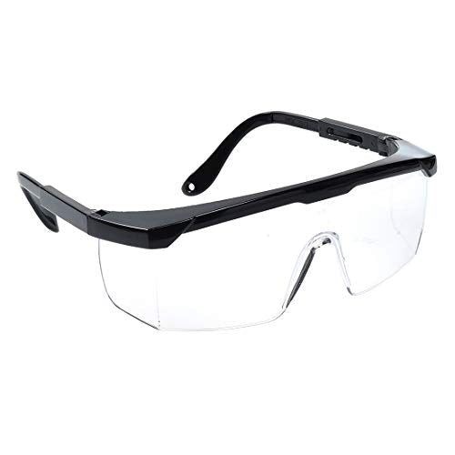 Portwest Classic Safety Eyescreen EN166 Protective Protection Eye Goggles Work Dust ANSI/ISEA Z87.1, Clear