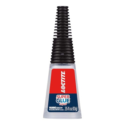 Loctite Super Glue Liquid Longneck Bottle, 10g Bottle (Pack of 1) Instant Adhesive for Plastic, Wood & Metal, Clear Superglue with Extra Long Precision Nozzle, Quick‑Dry Formula - size: 10g, style: 1 Pack