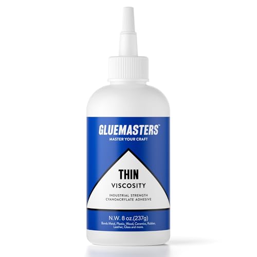 Industrial Grade Cyanoacrylate Adhesive - 8 Oz Thin Viscosity, Extra Large, Protective Cap - style: 8OZ THIN VISCOSITY