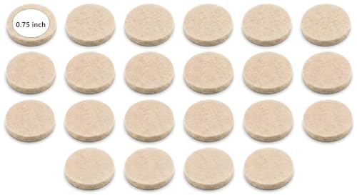 240 Pack Felt Pads for Furniture, 0.75 Inch Self Adhesive Cabinet Cushion Dots, Mini Foam Felt Pads, Self Stick Furniture Protectors for Cabinet Doors, Desks, Drawers and Floors, Oat Beige