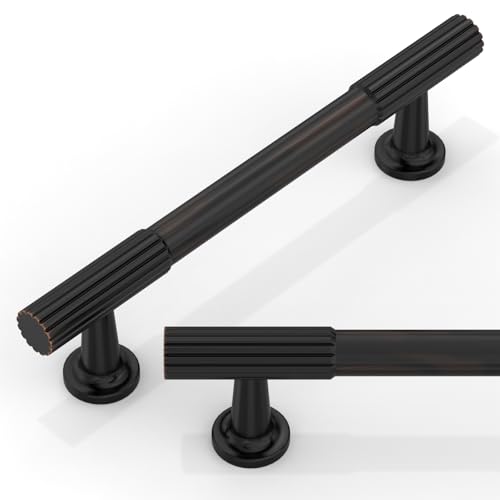 10 Pack Oil Rubbed Bronze Cabinet Pulls 3.75 Inch(96mm) Kitchen Cabinet Handles Cabinet Hardware for Drawer Pulls - color: Oil Rubbed Bronze, size: 3.75" Hole Center