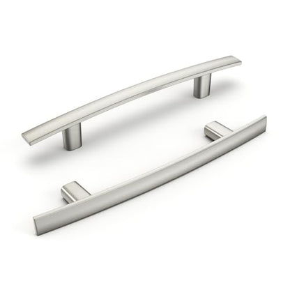 homdiy 20 Pack Brushed Nickel Cabinet Pulls, Solid Zinc Alloy, 4 Inch CC - color: Brushed Satin Nickel, size: 4 Inch Hole Center