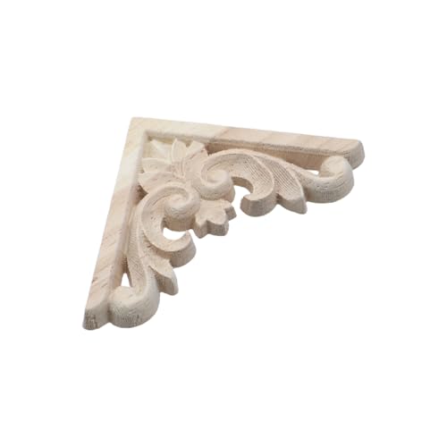 Oak Wood Appliques, Set of 5Pcs
