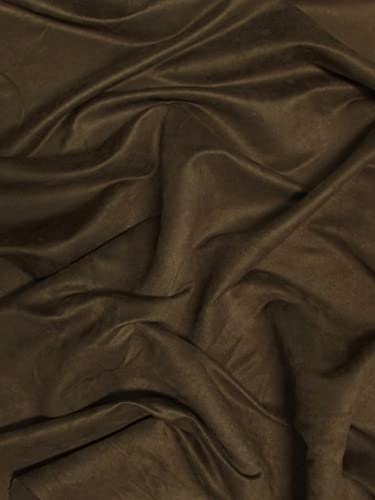 Microfiber Suede Upholstery Fabric DIY Jeans Shoes Couches Drapes Accessories(Cafe, 50 Yards) - color: Cafe, size: 50 Yards