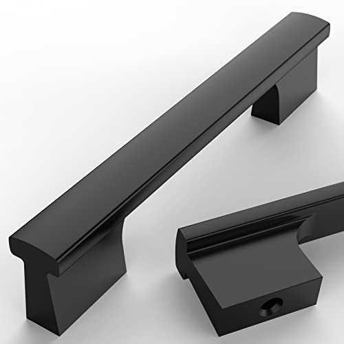 Amerdeco 10 Pack Matte Black Cabinet Pulls 4 Inch(102MM) Hole Centers Kitchen Cabinet Handles Hardware Kitchen Handles for Cabinets Cupboard Handles Drawer Pulls - color: Matte Black, size: 4"/102MM Hole Center, style: 10 Pack