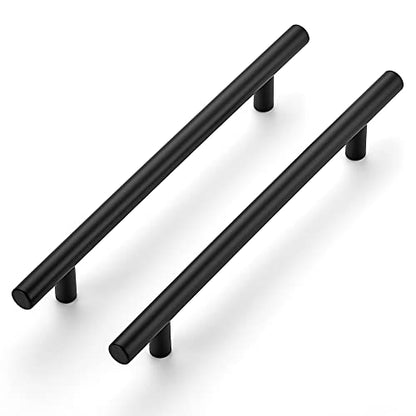 Ravinte Matte Black Cabinet Handles 8-13/16"Length,6-1/4" Hole,4 Pack - size: 8-13/16 Inch（6-1/4 Inch Hole Center）