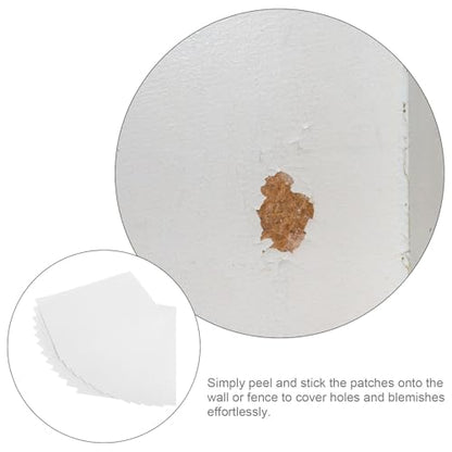 Vinyl Siding Repair Kit Self-Adhesive Wall Holes Patches Sturdy Waterproof Covering for Walls Cracks and Blemishes 12Pcs