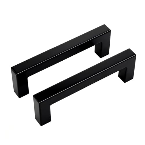 Haidms Black Cabinet Handles 3 Inch Matte Black Cabinet Handles 30 Pack - color: Black, size: 3 Inch Hole Center