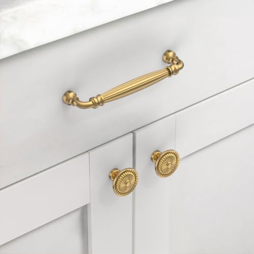 10 Pack 5 Inch Champagne Bronze Cabinet Pulls, Kitchen Hardware - color: Champagne Bronze, size: 5" Hole Center