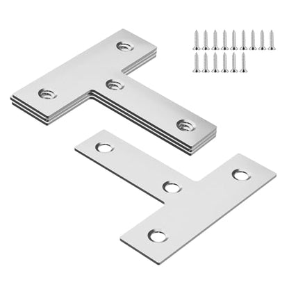 5pcs 50mm Flat T Shape Repair Mending Plate - size: 5Pcs 50 T Shape