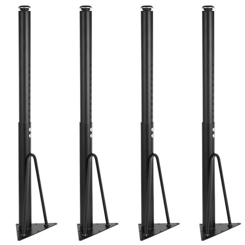 Adjustable Table Legs 18-30 inch (45-75cm), Metal Desk Legs Ø45/50 mm