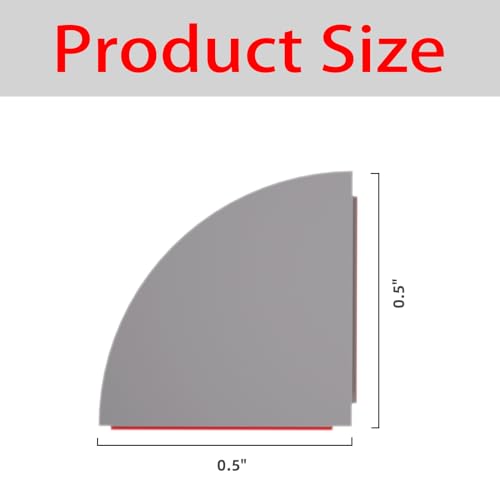 Flexible Quarter Round Molding, Mini Peel and Stick Rubber Trim Moulding(78Inch) - color: Gray, size: 1/2 in x 6.5 ft
