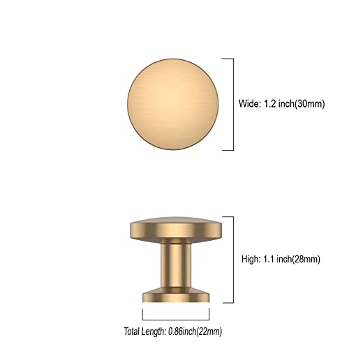 Asidrama 10 Pack Champagne Bronze Kitchen Cabinet Knobs Dresser Knob Drawer Knobs Cabinet Hardware Zinc Knob for Dresser Drawers - color: Champagne Bronze, style: 10 Pack