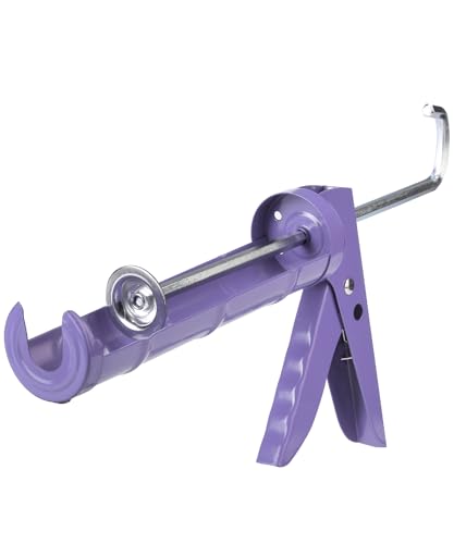 Bates- Caulking Gun, 10:1 Thrust Ratio, Lavender, No Drip Sealant Gun - color: Lavender, size: 1 Pack