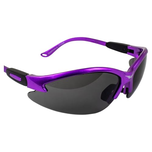 Cougar 2 AST Safety Glasses - Dark Purple Frame/ Smoke Lens