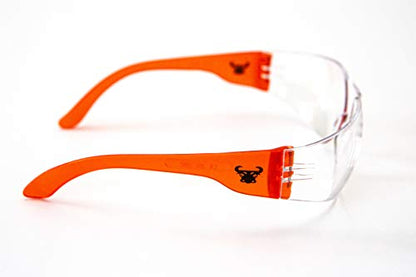 G & F Products EyePRO Safety Glasses, Impact Resistant, UV400 Protection, Clear Polycarbonate Lenses, Scratch & Anti-Fog, ANSI Z87.1 Certified, Adjustable Temples, Unisex, 6/12 Pack - style: Clear Lens 6 Pack Safety Glasses