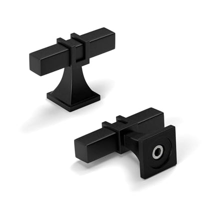 homdiy Black Cabinet Knobs 24 Pack Matte Black Cabinet Knobs Single Hole - color: Black, size: Single Hole