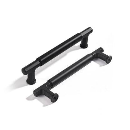 SAILING 10 Pack Cabinet Pulls-5 Inch/128mm Kitchen Cabinet Handles Matte Black Cabinet Pulls for Bathroom Dresser Pulls Hardware Cabinet Handles SA10185 - color: Matte Black, size: 5"(128mm)Hole Center-10Pcs