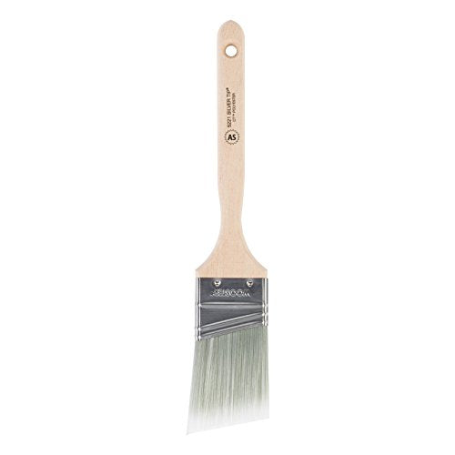Wooster Brush 5221-2 Tip Angle Sash Paintbrush, 2-Inch, 2 Inch, White,Silver (Pack of 6) - size: 2 Inch (Pack of 6)