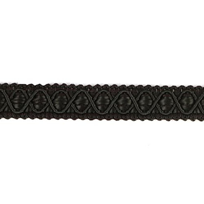 Gimp Braid Trim, 5 Yards 0.59 Inch Fabric Trim, Black - color: Black, size: 5yard