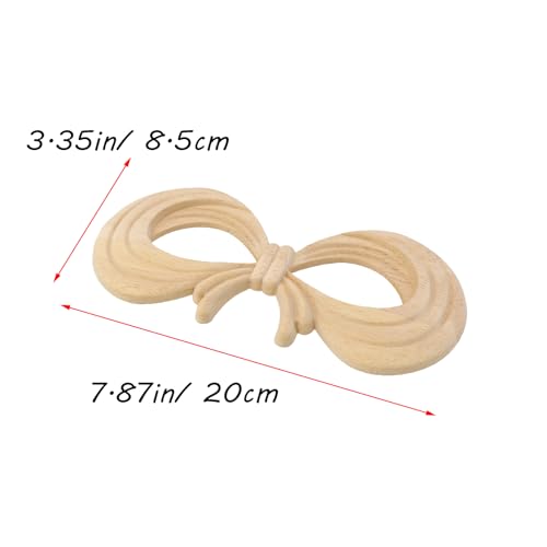 Antrader 4Pcs Unpainted Wood Carved Appliques for Home Decoration,Style 6 - style: Style 6