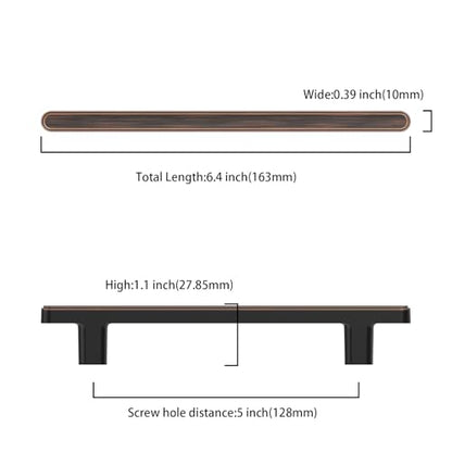 Asidrama 10 Pack 5 Inch(128mm) Oil Rubbed Bronze Kitchen Cabinet Handles, Cabinet Pulls Kitchen Cabinet Hardware for Cupboard Drawer Pulls - color: Oil Rubbed Bronze, size: 5" Hole Center, style: 10 Pack
