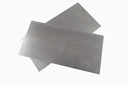 Pair Set of 2 Each Clifton Tool Company 3 x 6 Inches Thin (0.020 Inches or .50 mm) Cabinet Scrapers UK High Carbon Tool Steel TTW.020x2