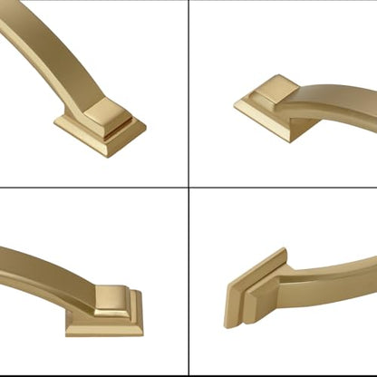 10 Pack 2.5 Inch Cabinet Pulls Champagne Bronze Kitchen Cabinet Handles Zinc Alloy Drawer Pulls Solid Cabinet Hardware - color: Champagne Bronze, size: 2-1/2" Hole Center(64mm)