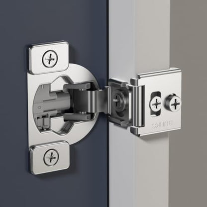 Burks 4 Pack 1-1/4" Overlay Soft Close Face Frame Cabinet Hinges - size: 1 1/4'' Overlay