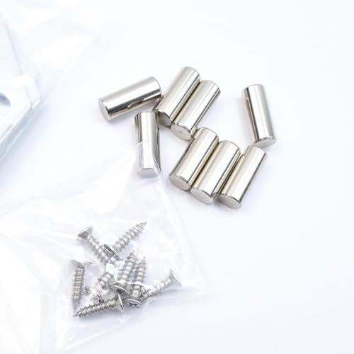 Bitray Wood Bed Plates Rail Hook Plates for Bed Frame Bracket Replacement - style: 8pcs
