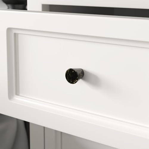 homdiy 10 Pack Black Gold Speckled Cabinet Knobs Dresser Knobs - color: Black Gold Speckled