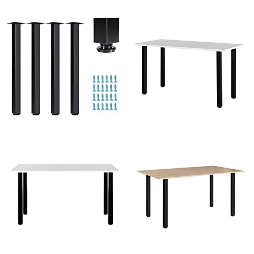 LCSDLHLSY Table Legs 28 Inch,Metal Furniture Legs,Black Set of 4. - size: 28 Inch