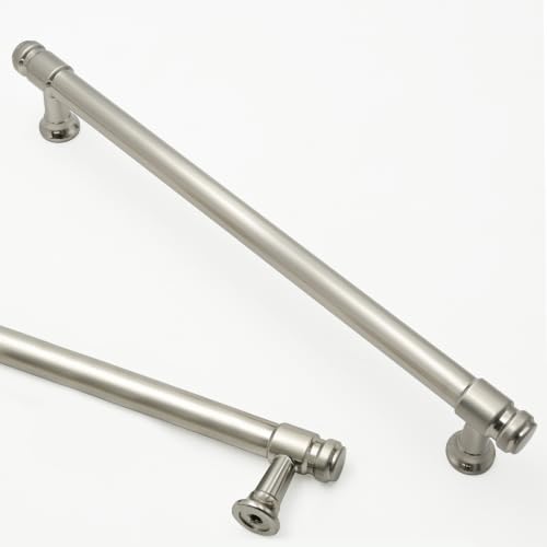 Asidrama 10 Pack 7.5 Inch Brushed Satin Nickel Kitchen Cabinet Handles - color: Brushed Satin Nickel, size: 7.5" Hole Center(192mm)