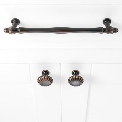 Oil Rubbed Bronze Cabinet Knobs Round Cabinet Pulls 10 Pack 2510 - color: Oil Rubbed Bronze, size: Single Hole