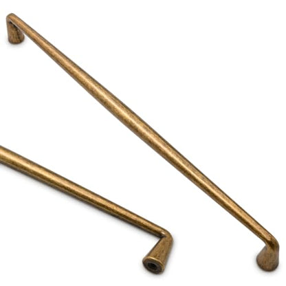 Asidrama Brushed Antique Brass Cabinet Pulls Solid Handles,10 Inch,10 Pack - color: Brushed Antique Brass, size: 10" Hole Center(254mm)