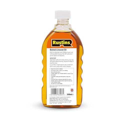 Rustins Boiled Linseed Oil 500ml - size: 500 ml