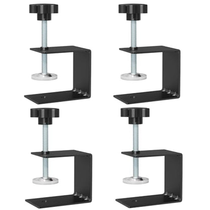 C-Clamps Heavy Duty, Universal C Clamp Cabinet Installation Clamps Cabinetry Cabinet Face Frame Clamps Woodworking Drill Hole Guide for Installing Frame of Cabinets (4 Packs), Black - style: 4 Packs