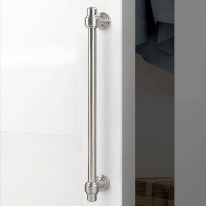 10 Pack 7-1/2 Inch Kitchen Cabinet Handles Brushed Satin Nickel Cabinet Pulls Silvery Drawer Pulls Zinc Alloy Kitchen Hardware - color: Brushed Satin Nickel, size: 7-1/2'' Hole Center(192mm)