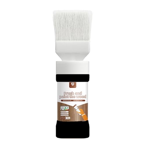 Wood and Metal Paint 2-in-1 Brush (6.35oz, Black) Convenient Solid Wood Furniture Repair, Outdoor Metal Coating - color: Black, size: 6.35 Fl Oz (Pack of 1)