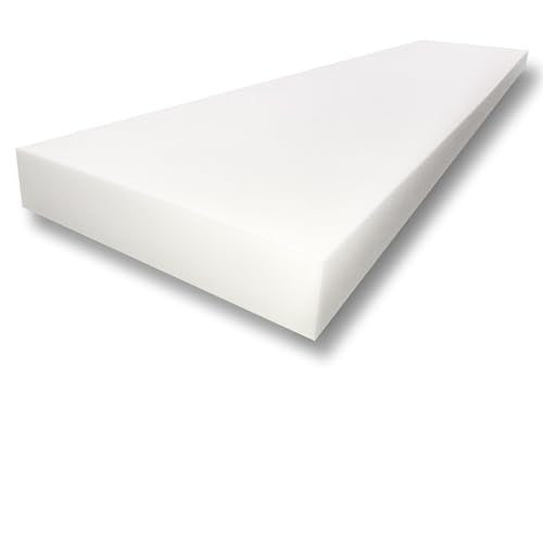 5" x 24" x 84" Upholstery Foam Cushion High Density Standard (Seat Replacement, Upholstery Sheet, Foam Padding) - size: 5" x 24" x 84"