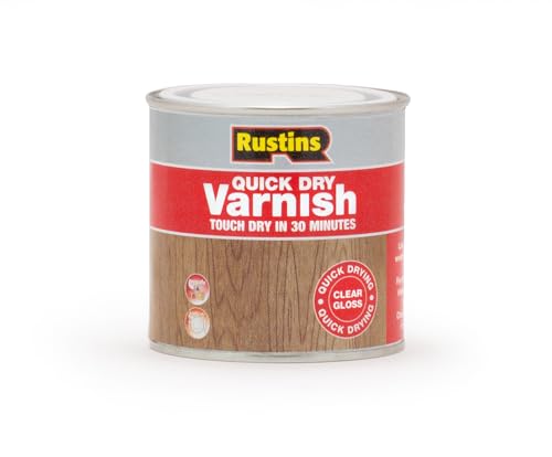 Rustins Quick Dry Varnish Clear Gloss 250ml | 8.5 Fl. Oz. - color: Gloss Clear, size: 250ml