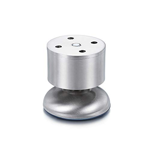 CozyCabin 4PCS Adjustable Metal Furniture Legs - Stainless Steel Cabinet Legs Round for Cabinet Sofa Table Kitchen Feet Replacement,(Height 60mm/2.5") - size: 2.5 inches