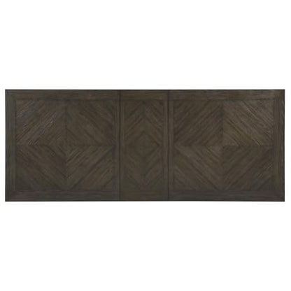 5-Piece Dining Set, Extendable Table and 4 Upholstered Chairs, Brown - color: Brown,driftwood