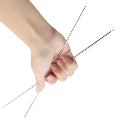 2 PCS Professional Upholstery Needle, 12'' Long Sewing Needles, Large Eye Hand Sewing Needles, with Needle Storage Tube, for Home Upholstery, Carpet, Leather, Canvas Repair Stitching