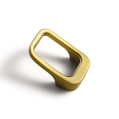 Goo-Ki Brushed Gold Cabinet pulls with 0.6''(16mm) Hole Center,Modern Zinc Alloy Finger Pulls for Drawer,Wardrobe,Cupboard,6 Pack - color: Brushed Gold, size: 0.6'' HOLE CENTERS