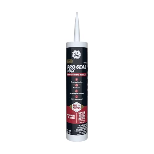 GE Pro Seal Max Kitchen & Bath, White, 9.5 fl oz Cartridge, 1 Pack - size: 1 Pack, style: White
