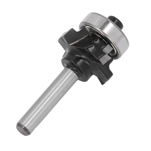 Carbide Roundover Edging Router Bit, 4 Flutes for Woodworking, Crafting, DIY Accurate Trimming, Form Cut, Bead Router bit, Round Over Router Bit