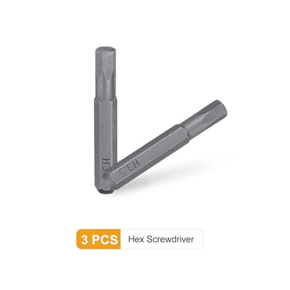 HARFINGTON 3pcs H3.5 Hex Screwdriver Bit 5/32" Hex Shank 28mm Length - size: H3.5